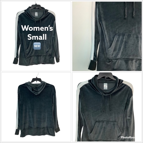 Women's Athletic Works S Small 4 - 6 Performance Sweatshirt Hoodie Sweat Velvet - Picture 1 of 7
